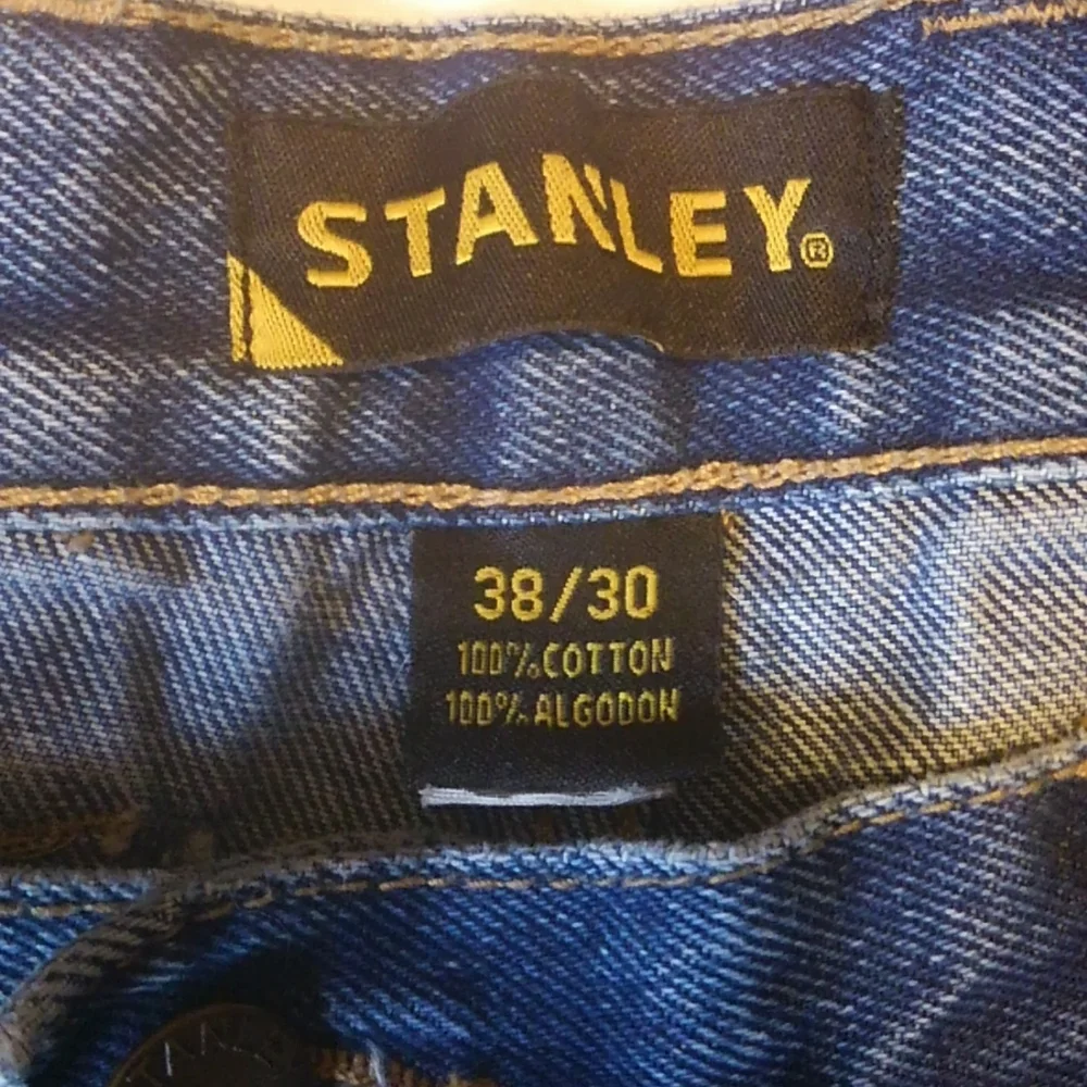 Stanley Straight Leg Denim Blue Jeans 38/30 EUC